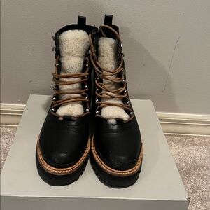 Marc Fisher Izzie Boot Black Leather 7.5